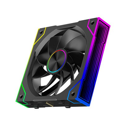 Xilence XPF360R.ARGB Pack de 3 Ventiladores para PC de 120mm PWM ARGB Reversible, Negro, 3 pines, 2000 RPM, 62 CFM