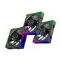 Xilence XPF360R.ARGB Pack de 3 Ventiladores para PC de 120mm PWM ARGB Reversible, Negro, 3 pines, 2000 RPM, 62 CFM