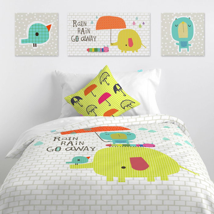 Lienzo HappyFriday Baleno Teen Drops Multicolor 27 x 27 cm