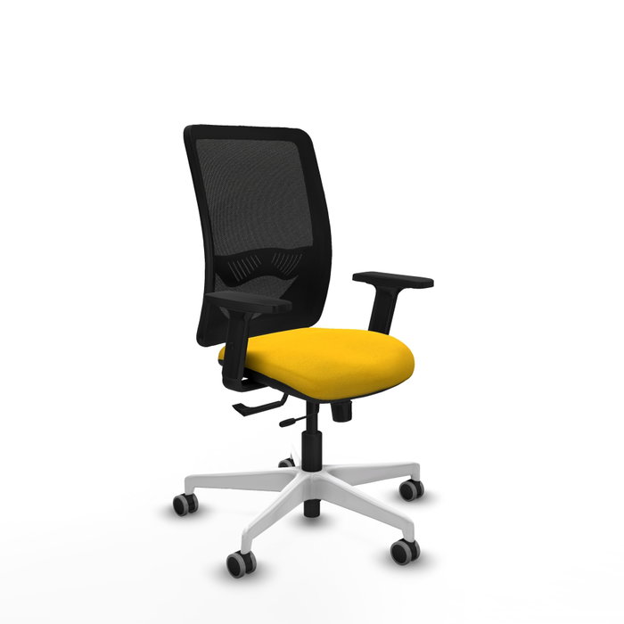 PIQUERAS Y CRESPO Silla de oficina Zulema con mecanismo Sincro/Traslack, Amarillo y Negro PIQUERAS Y CRESPO Silla de oficina Zulema con mecanismo Sincro/Traslack, Amarillo y Negro
