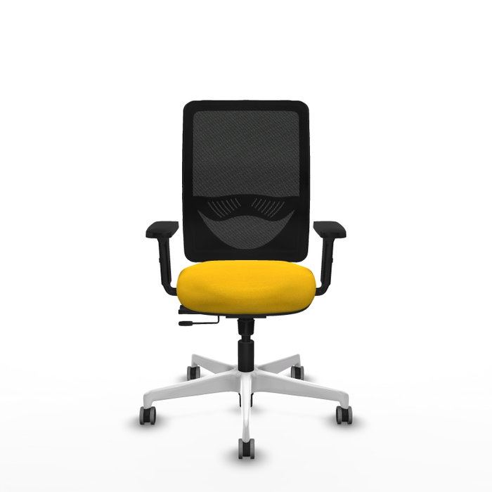 PIQUERAS Y CRESPO Silla de oficina Zulema con mecanismo Sincro/Traslack, Amarillo y Negro PIQUERAS Y CRESPO Silla de oficina Zulema con mecanismo Sincro/Traslack, Amarillo y Negro
