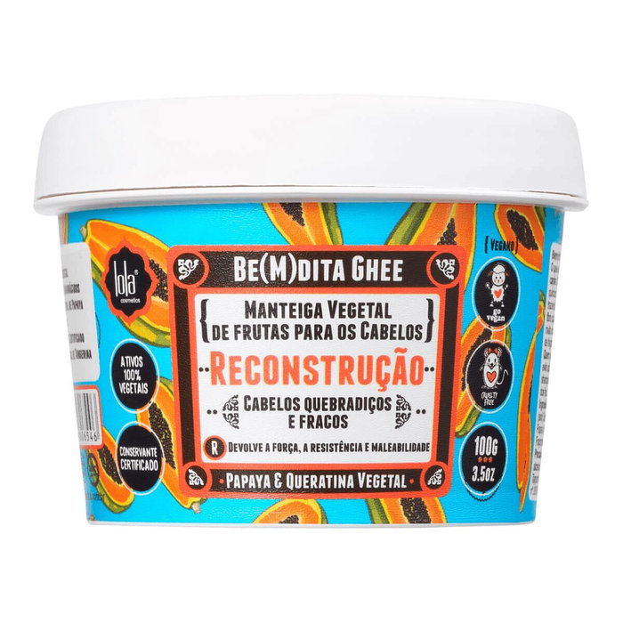 Lola Cosmetics Ghee Mask Reconstruction Papaya y Queratina Vegetal 100 g