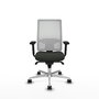PIQUERAS Y CRESPO Silla de oficina Horna con mecanismo Sincro, Negro/Blanco