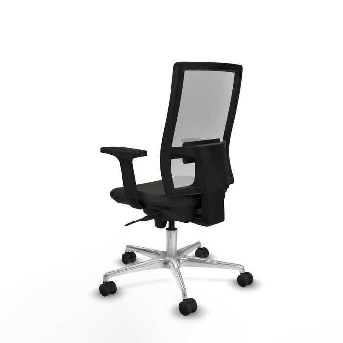 PIQUERAS Y CRESPO Silla de oficina Horna con mecanismo Sincro, Negro/Blanco