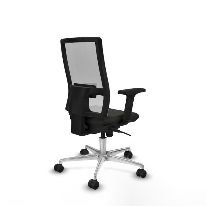 PIQUERAS Y CRESPO Silla de oficina Horna con mecanismo Sincro, Negro/Blanco