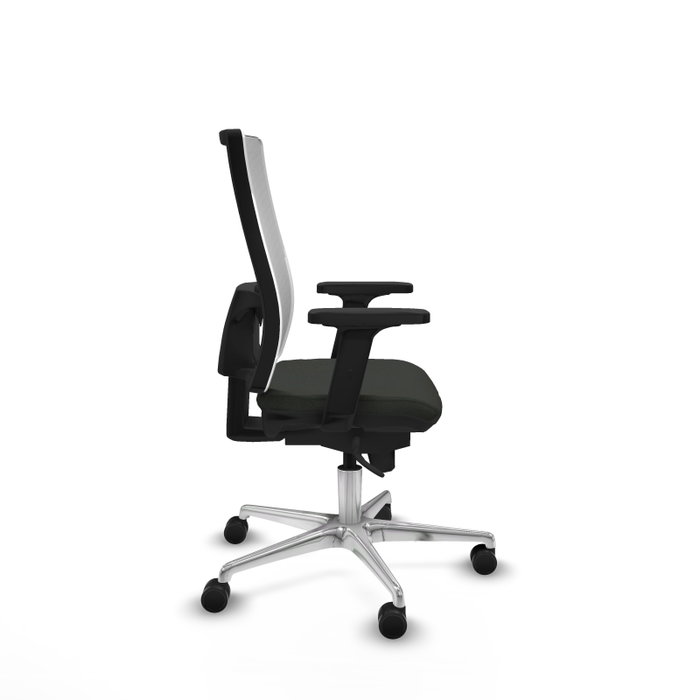 PIQUERAS Y CRESPO Silla de oficina Horna con mecanismo Sincro, Negro/Blanco