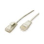 ROLINE GREEN 21.44.3900 UTP Patchkabel Cat.6A (Class EA), LSOH, Slim, Gris, 0.15 m - Cable Ethernet RJ-45