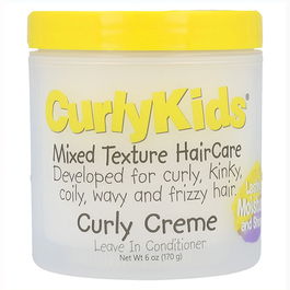 Curly Kids Mixed Texture HairCare Crema Leave-In Acondicionador para Cabello Rizado 170G/6Oz