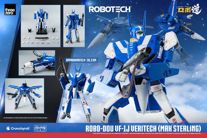 Robotech Figura ROBO-DOU VF-1J Veritech (Max Sterling) 20 cm