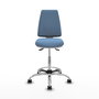 PIQUERAS Y CRESPO Taburete Elche blanco AS acabado Bali azul cielo