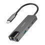 LogiLink Hub USB 3.2 Gen1 con 3 puertos y adaptador Ethernet Gigabit de 2.5G