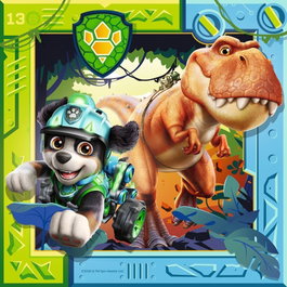 RAVENSBURGER Puzzle Dino Movie Patrulla Canina Paw Patrol 3x49pzs