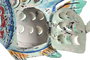 DKD Home Decor Decoración Metal Azul 17x6x14