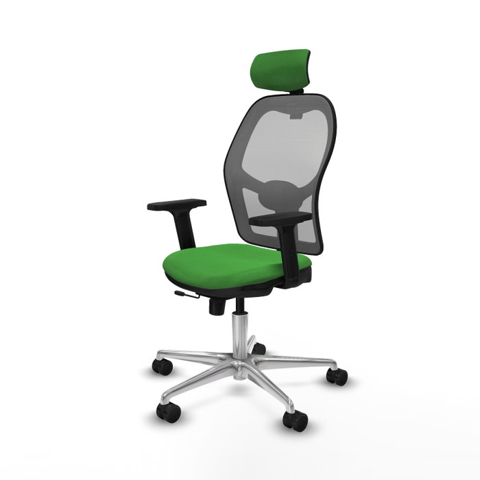 PIQUERAS Y CRESPO Silla de oficina Jorquera con mecanismo Sincro/Traslack, Verde y Gris PIQUERAS Y CRESPO Silla de oficina Jorquera con mecanismo Sincro/Traslack, Verde y Gris