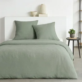 Today HOY Essential Juego de Cama 2 Personas 220 x 240 cm Efecto Crepe Salvia - TOD3574641307455