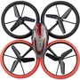 Flybotic Drone con control remoto FLY4891813848264, Cama para drones con parachoques, 17 cm, Rojo y Negro, a partir de 8 años