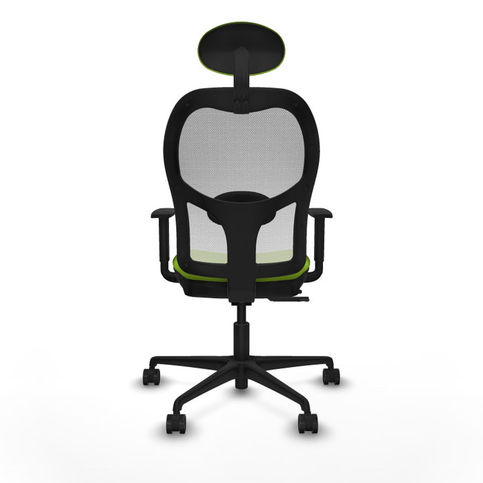 PIQUERAS Y CRESPO Silla de oficina Jorquera Pistacho/Blanco con mecanismo Sincro/Traslack PIQUERAS Y CRESPO Silla de oficina Jorquera Pistacho/Blanco con mecanismo Sincro/Traslack