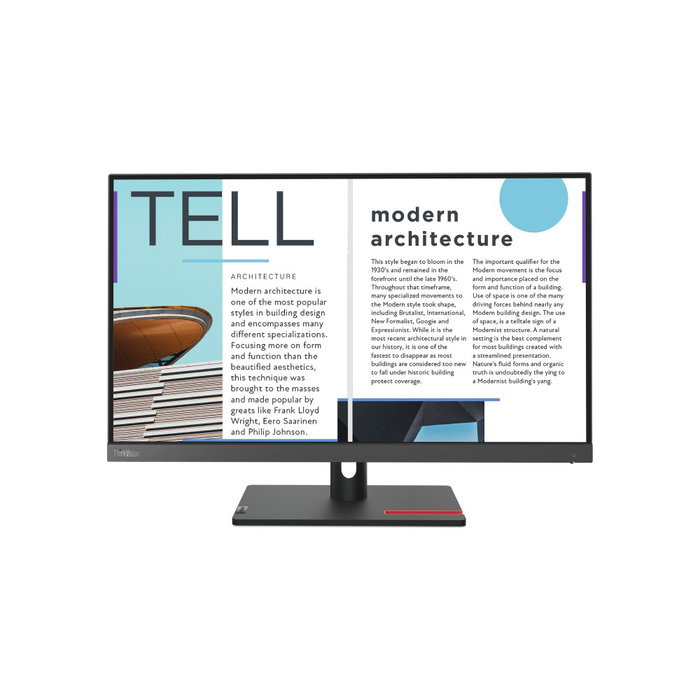Lenovo ThinkVision S25e-30 Monitor 24.5 Pulgadas Full HD Panel VA 75Hz 4ms Low Blue Light Oficina y Hogar Lenovo ThinkVision S25e-30 Monitor 24.5 Pulgadas Full HD Panel VA 75Hz 4ms Low Blue Light Oficina y Hogar
