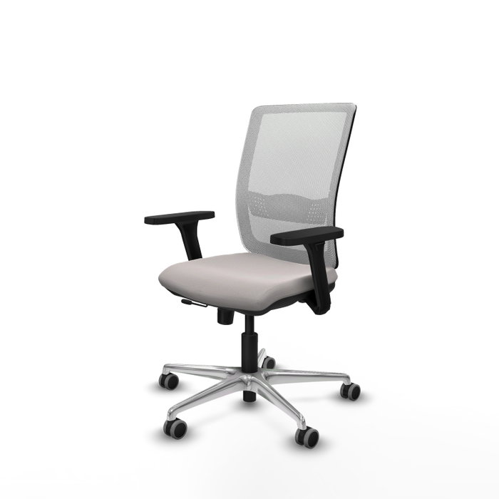 PIQUERAS Y CRESPO Silla de oficina Haches Blanca con mecanismo Sincro/Traslack PIQUERAS Y CRESPO Silla de oficina Haches Blanca con mecanismo Sincro/Traslack