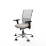 PIQUERAS Y CRESPO Silla de oficina Haches Blanca con mecanismo Sincro/Traslack