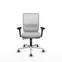 PIQUERAS Y CRESPO Silla de oficina Haches Blanca con mecanismo Sincro/Traslack