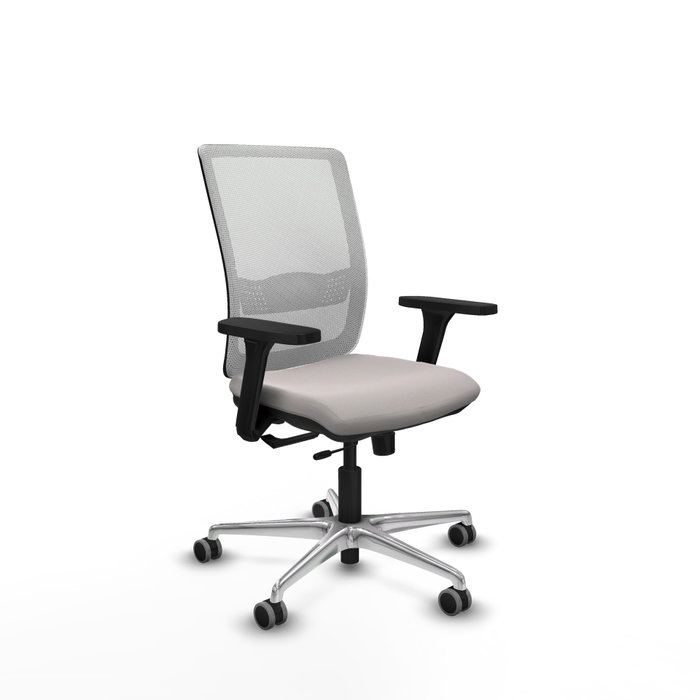 PIQUERAS Y CRESPO Silla de oficina Haches Blanca con mecanismo Sincro/Traslack PIQUERAS Y CRESPO Silla de oficina Haches Blanca con mecanismo Sincro/Traslack