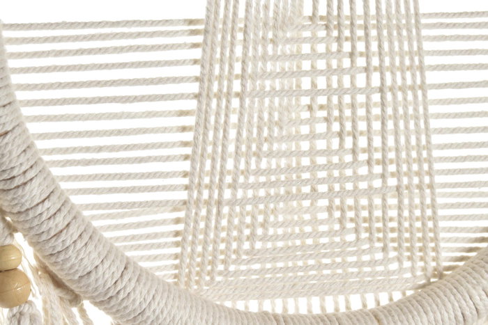 DKD Home Decor Decoración Colgante Macramé de Ratán y Algodón