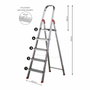 Rolser Escalera de Aluminio de 5 Peldaños 101 cm