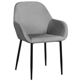 Home Deco Factory Butaca Giulia Lounge Terciopelo Gris