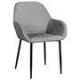 Home Deco Factory Butaca Giulia Lounge Terciopelo Gris
