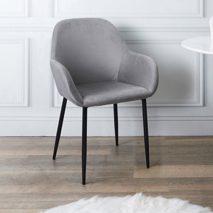Home Deco Factory Butaca Giulia Lounge Terciopelo Gris Home Deco Factory Butaca Giulia Lounge Terciopelo Gris