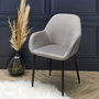 Home Deco Factory Butaca Giulia Lounge Terciopelo Gris