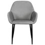 Home Deco Factory Butaca Giulia Lounge Terciopelo Gris