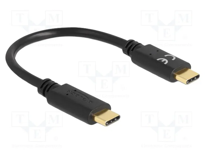 DeLOCK Cable de carga USB Type-C™ 15 cm PD 100 W con E-Marker DeLOCK Cable de carga USB Type-C™ 15 cm PD 100 W con E-Marker