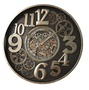 DKD Home Decor Reloj de Pared de Hierro y Cristal Plateado 100x10x100 cm