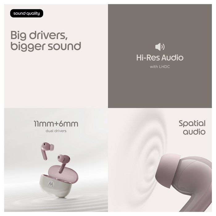 Motorola Moto Buds 2 Violet Ice