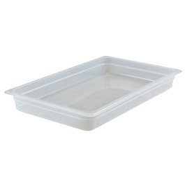 CAMBRO - 14PP-190 - Recipiente GN 1/1 13 L - 32,5 x 53 x 10 cm - (No incluye tapa) - Blanco translúcido - Venta 1 unidad.