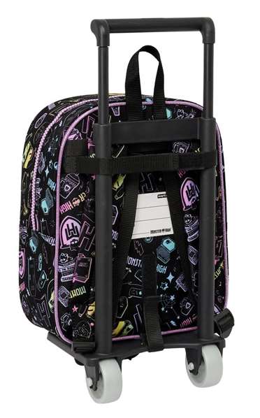 Safta Mochila 232+carro 805 Monster High 22x27x10cm Niños