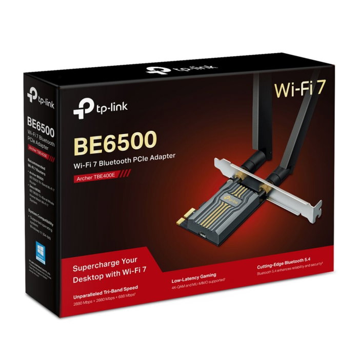 TP-Link Archer TBE400E Wi-Fi 7 Tribanda + Bluetooth 5.4