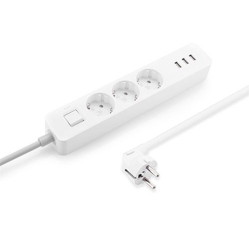 Xiaomi Mi Power Strip Regleta 3 Puertos USB Carga Rápida 2.1A 3 Salidas AC 1.4m Blanco Xiaomi Mi Power Strip Regleta 3 Puertos USB Carga Rápida 2.1A 3 Salidas AC 1.4m Blanco