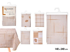 Kinvara Mantel Rectangular Color Tierra 140x240 cm (Set de 24)