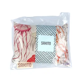 Sakito Saco Térmico para Bebé con Semillas de Trigo y Lavanda, Diseño Medusas, 15x10 cm, 1 Unidad