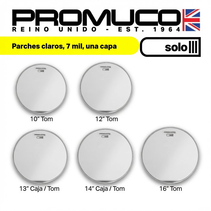 Promuco Parche Solo transparente 12 pulgadas