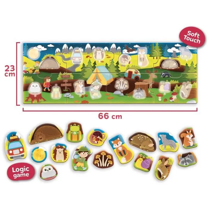 Carotina Baby Puzzle Panorámico LIS8008324105373 El Bosque Desarrollo Lógica Motricidad Fina