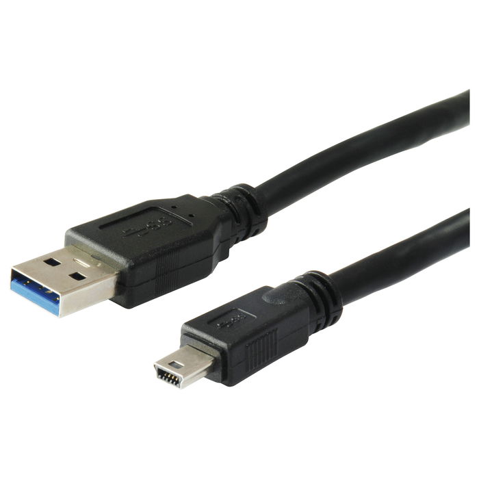 Conceptronic 4-Port Hub USB 3.0 Mini-B a 4xUSB-A 3.0, Alimentación por Red, Negro