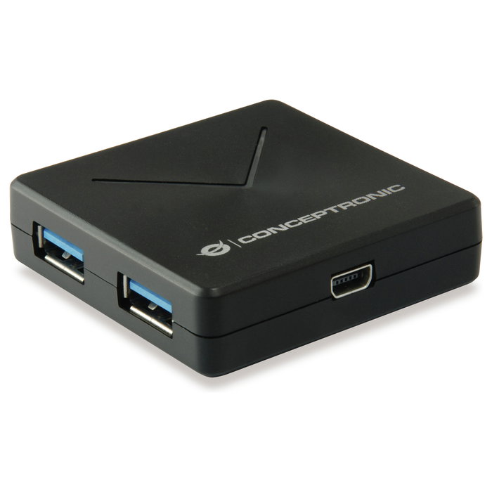 Conceptronic HUBBIES02B Hub USB de 4 puertos USB 3.0, Negro Conceptronic HUBBIES02B Hub USB de 4 puertos USB 3.0, Negro