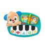 Fisher-Price Jmm47 Piano Perrito Ríe y Aprende - Juguete Electrónico de Piano para Bebé +12 Meses con Música, Luces y Sonidos en Español, Inglés, Francés y Alemán