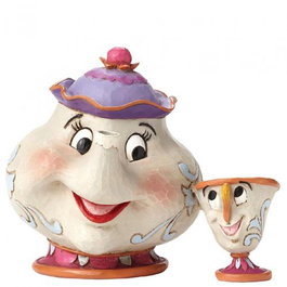 Enesco Figura Mrs Potts y Chip Disney La Bella Y La Bestia Coleccionable