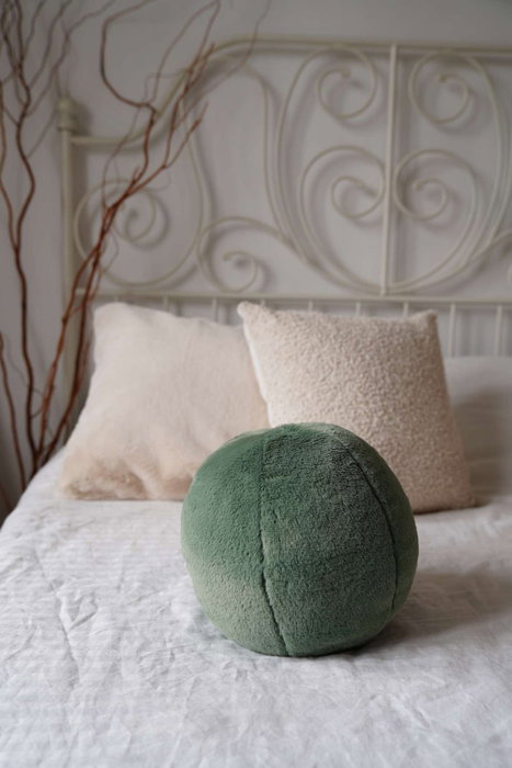 Aberto Design Cojín Ecológico Green 25x25x25 cm, 75% Poliéster Reciclado y 25% Poliéster, Relleno Silicona