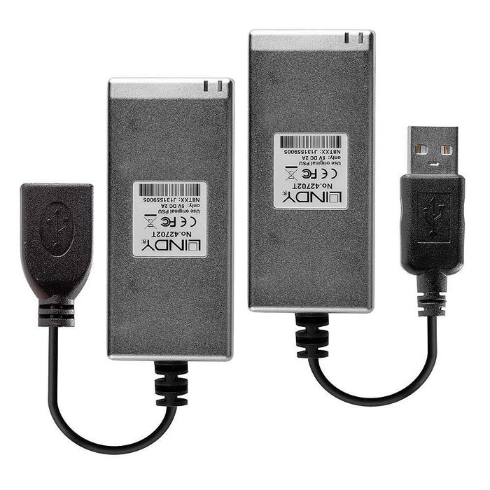 Lindy Extensor USB 2.0 LWL Fibra Óptica Multimodo 200m